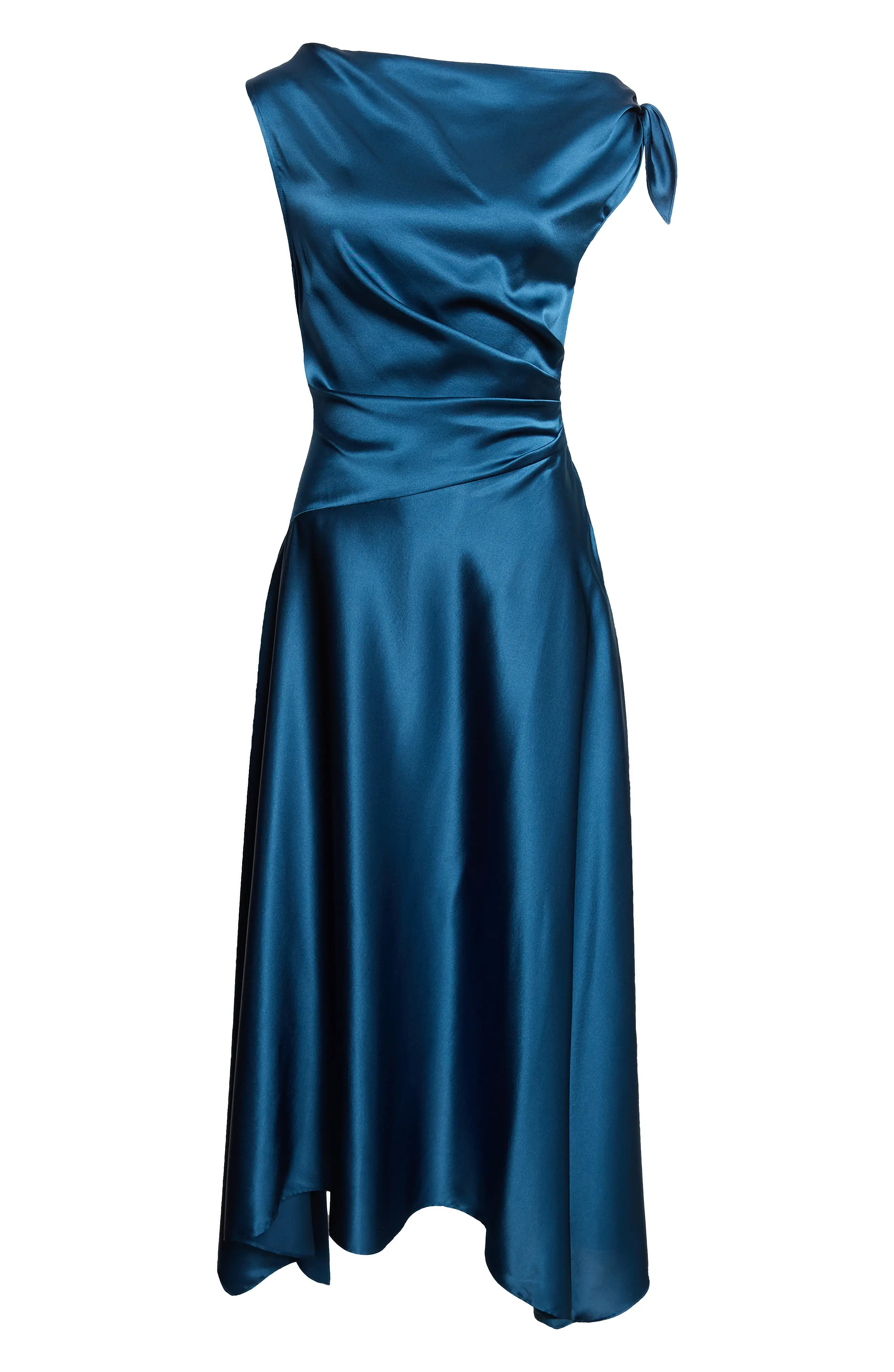 Portia One-Shoulder Stretch Silk Dress (Women) | Nordstrom | Nordstrom