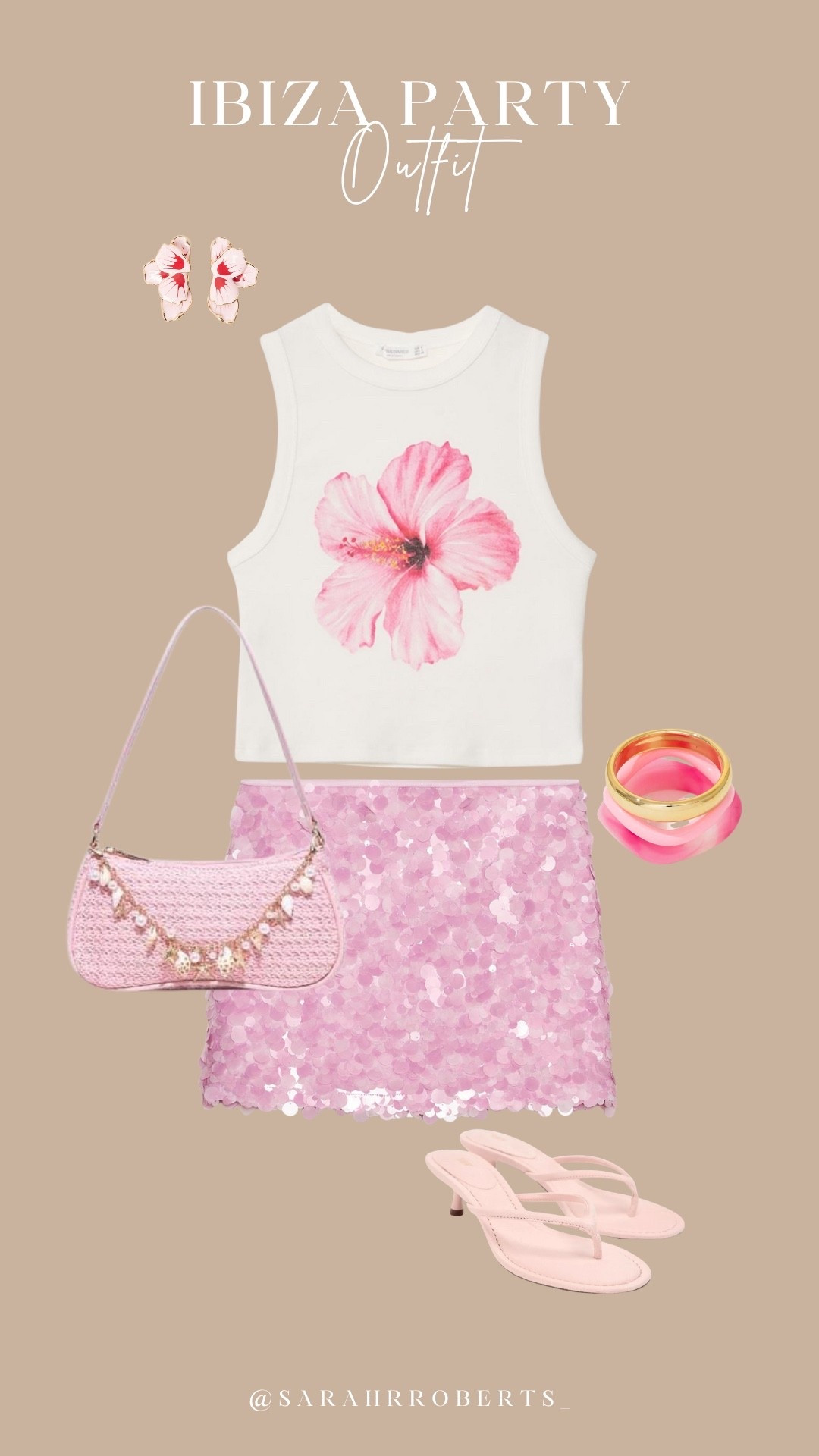 A little Ibiza party outfit idea 🌺✨

Ibiza outfit, sequin skirt, mini skirt, pink, flower top

#LTKsummer #LTKpartywear #LTKstyletip