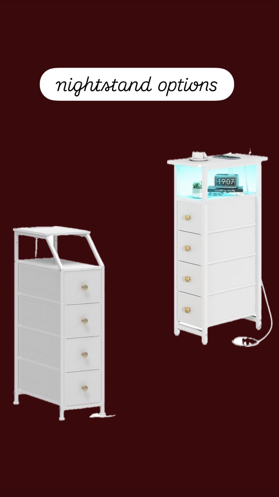 Nightstand next to my bed options!! 

#LTKGiftGuide #LTKHoliday