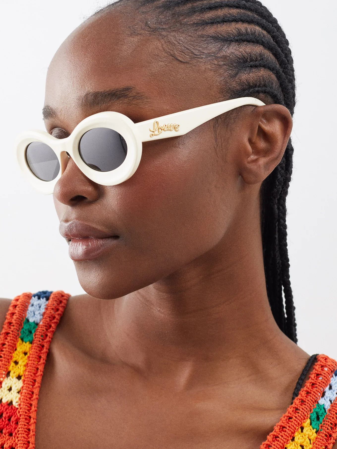 X Paula's Ibiza Loop round acetate sunglasses | LOEWE | Matches (US)