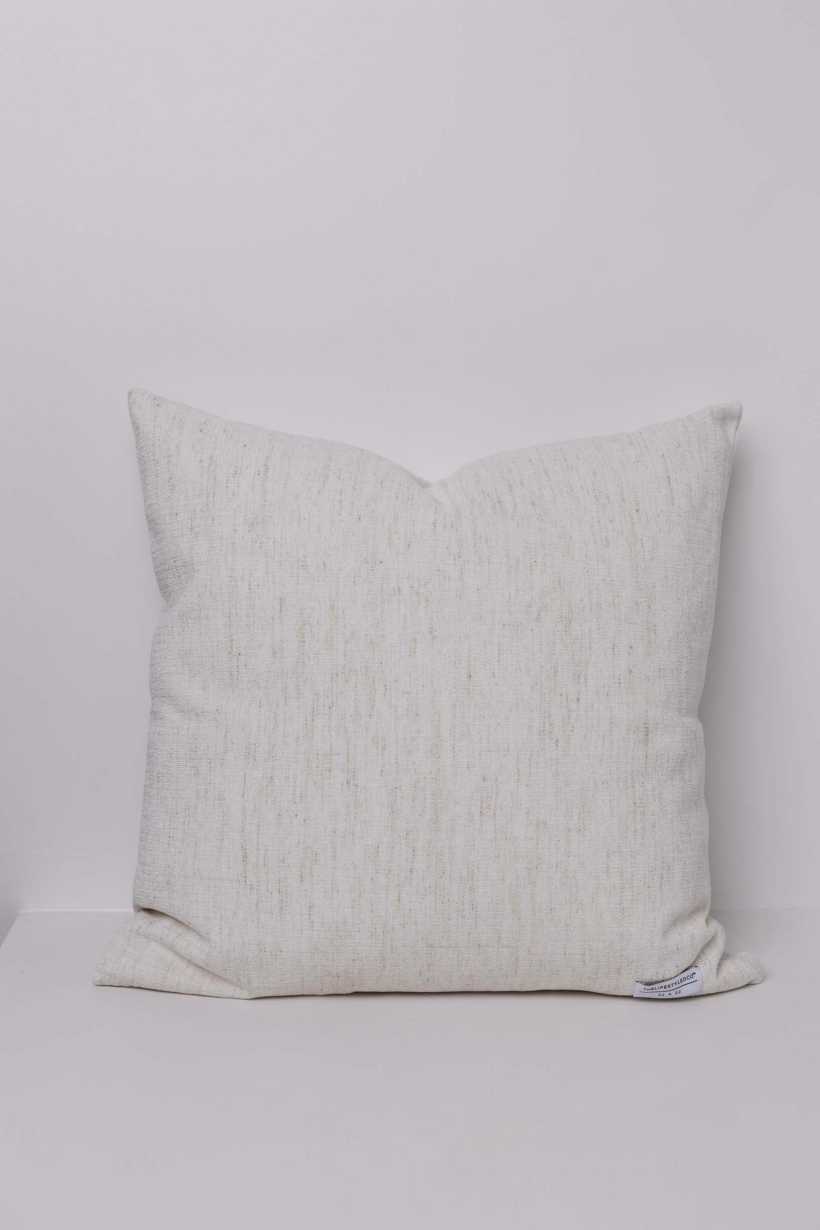 Whisper Slub Chenille Pillow - Bone - 2 Sizes | THELIFESTYLEDCO