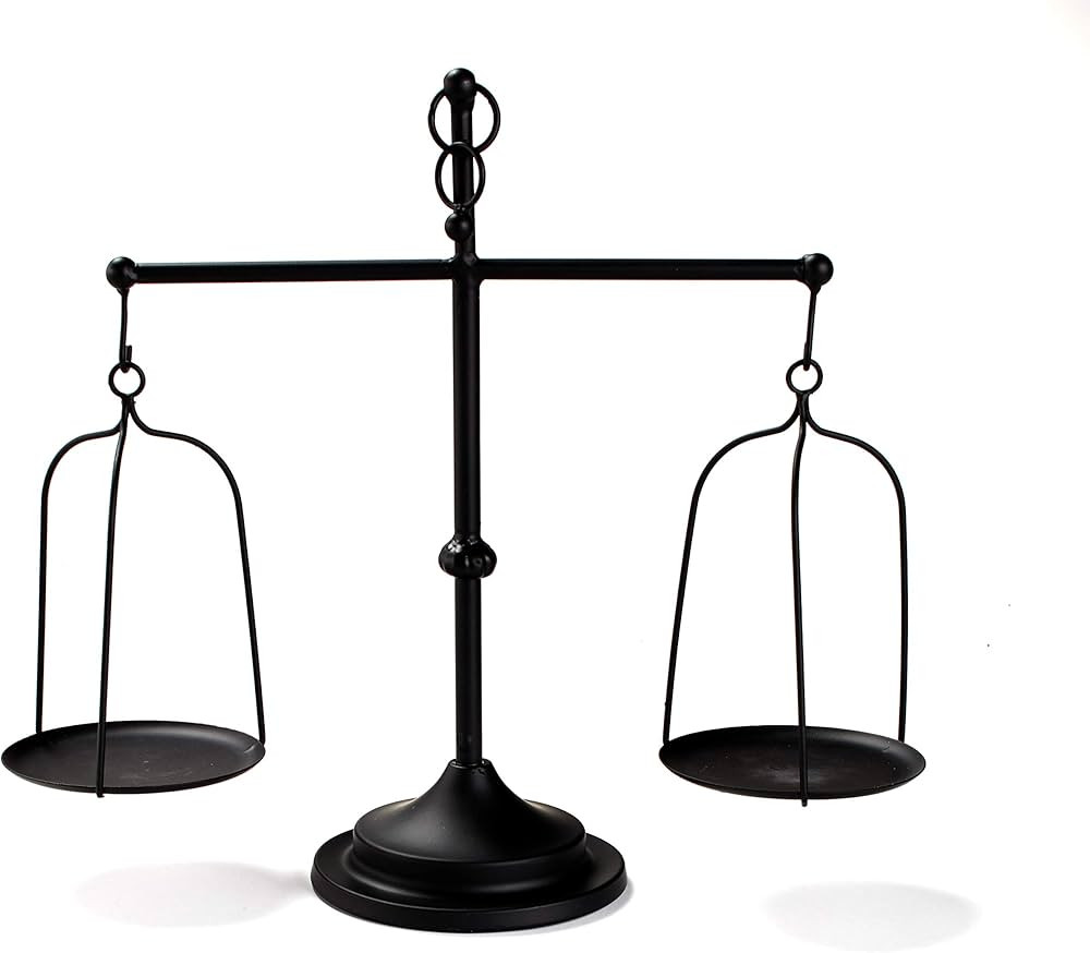 The Lakeside Collection Functional Rustic Farmhouse Balancing Scale Candle Holder - Unique Metal ... | Amazon (US)