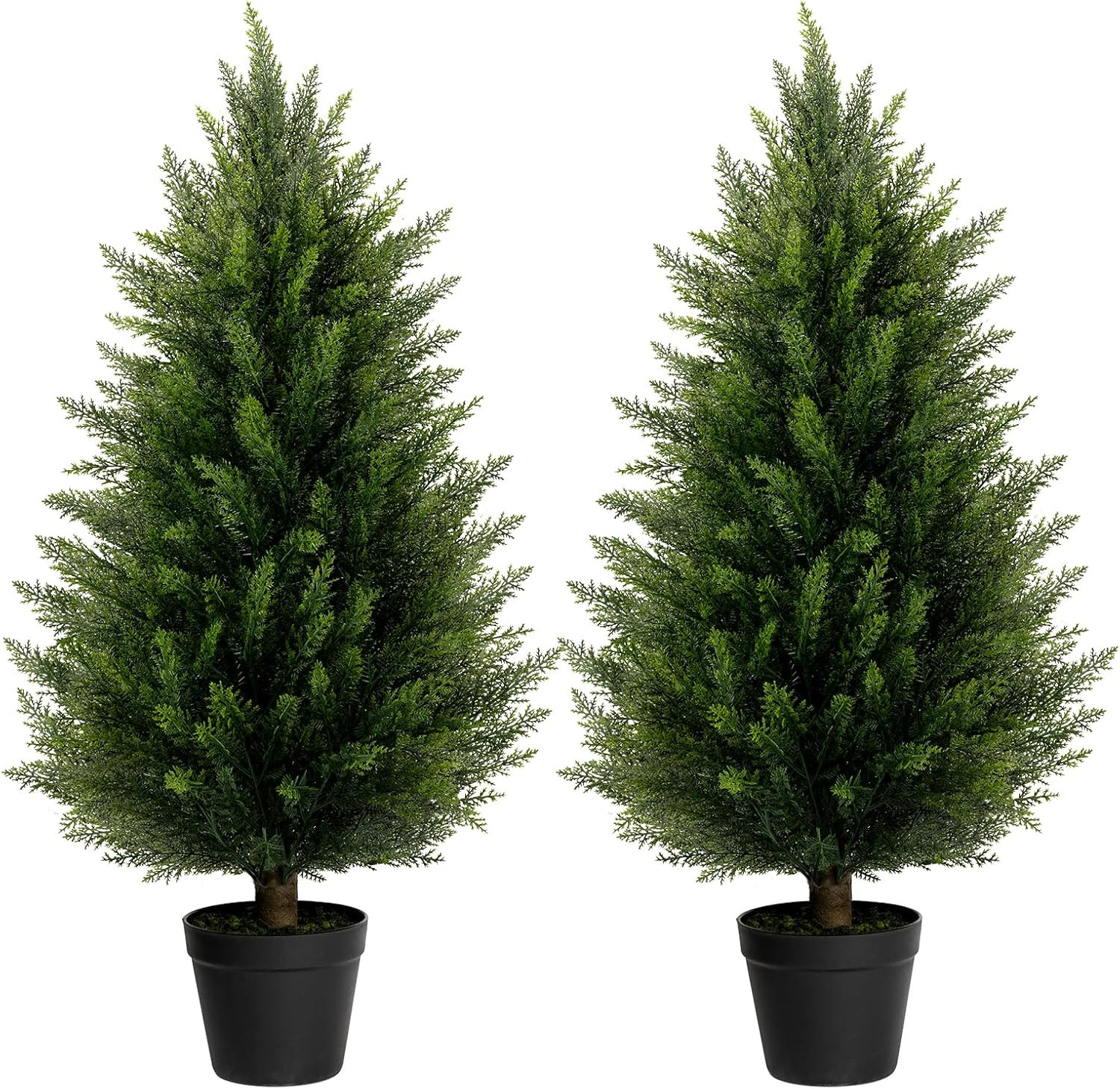 3FT Artificial Cedar Topiary Trees Set of 2 for Outdoor Porch | Amazon (US)