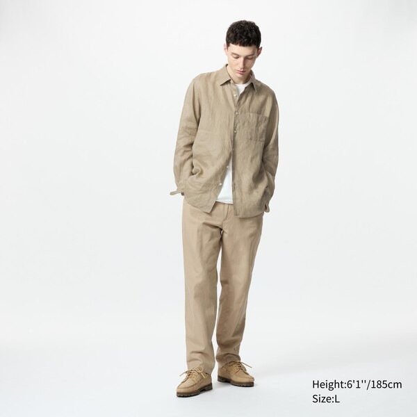 Linen-Blend Relaxed Pants | UNIQLO (US)