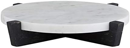 Santa Barbara Design Studio Table Sugar Round Marble Tray with Mango Wood Stand, 11-Inches, Charc... | Amazon (US)