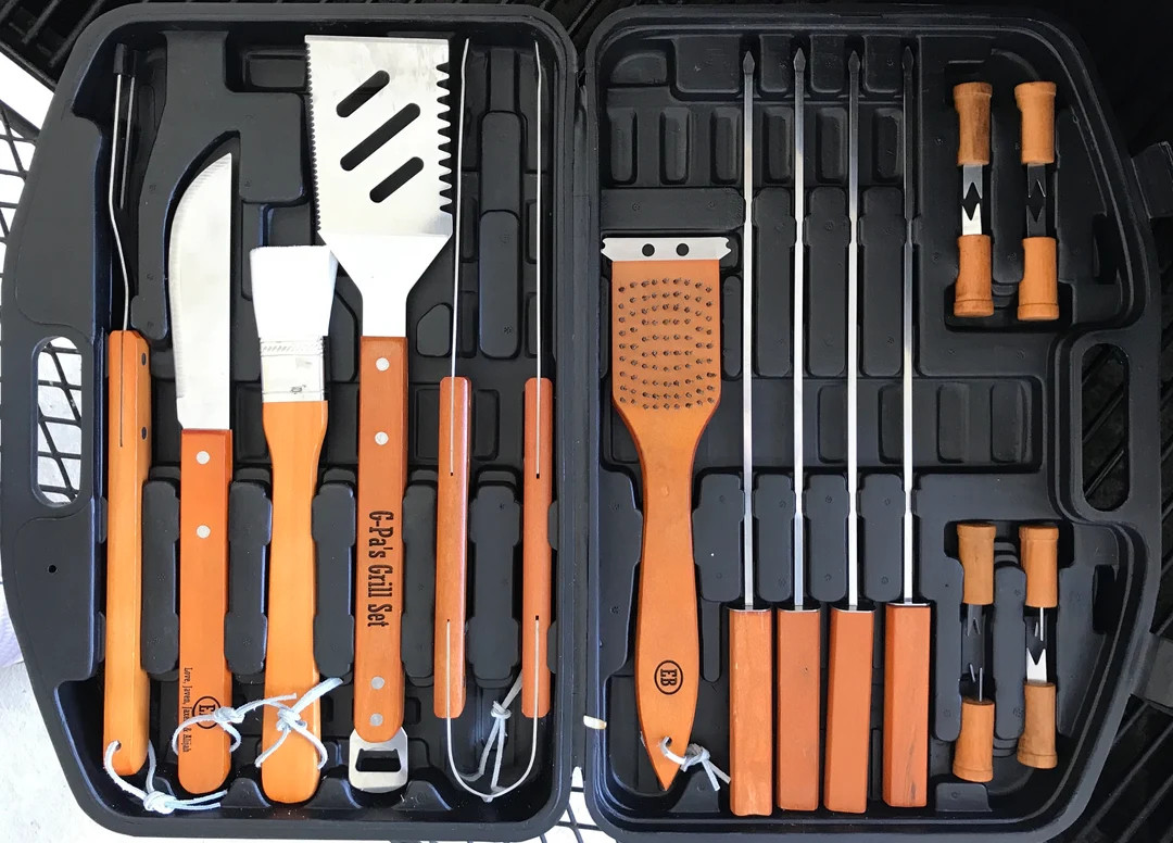 Personalized Grill Set - Grill Tools - Grilling Gifts - Grilling Set - BBQ Grill Set - Engraved G... | Etsy (US)