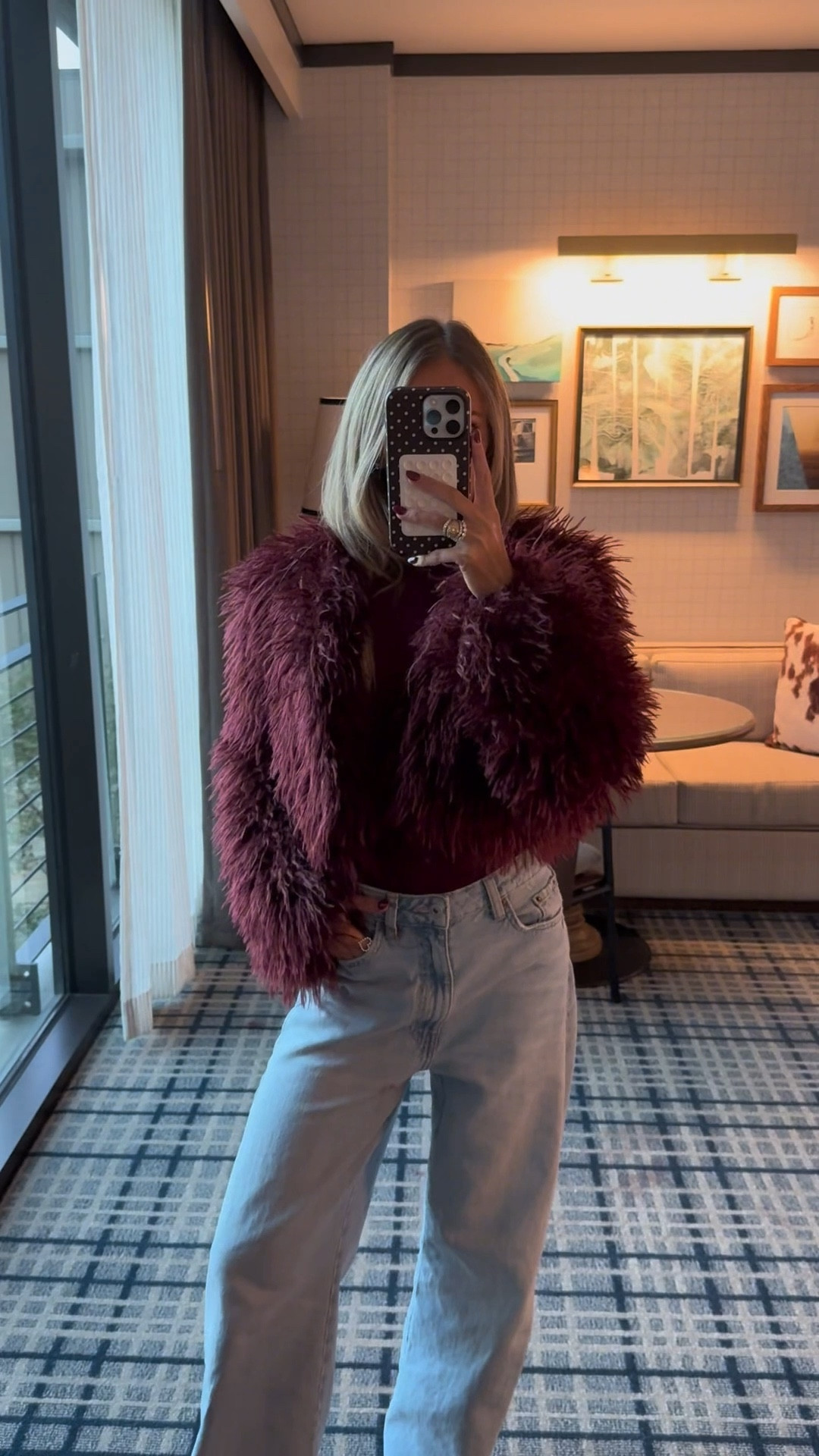 Holiday outfit idea! 🎄 

Christmas style. Casual outfit. Ootd. Outfit inspo. Burgundy. Zara jeans  

#LTKFindsUnder100 #LTKHoliday #LTKootd