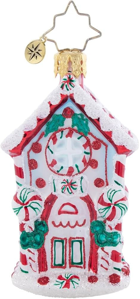 Christopher Radko Hand-Crafted European Glass Christmas Tree Decorative Ornament, Candy Cane Chal... | Amazon (US)