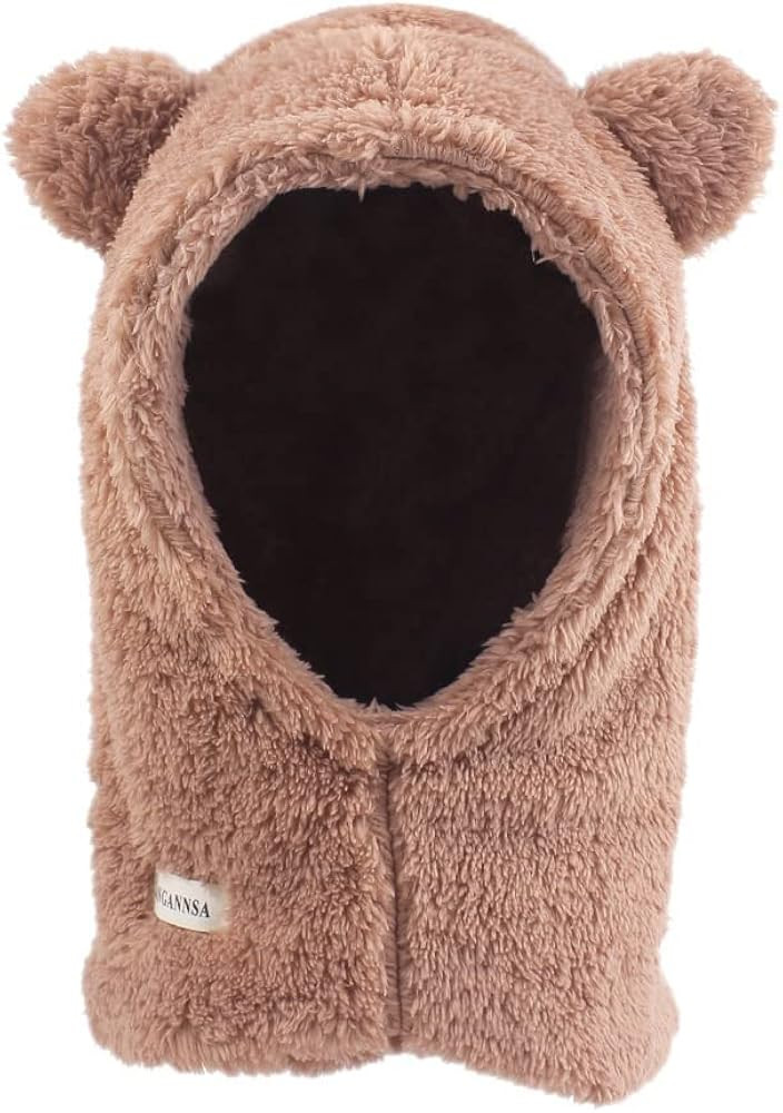 Baby Girls Winter Hat Boys Warm Scarf Hat Kids Thick Earflap Hood Cap with Ear 6M-7T | Amazon (US)