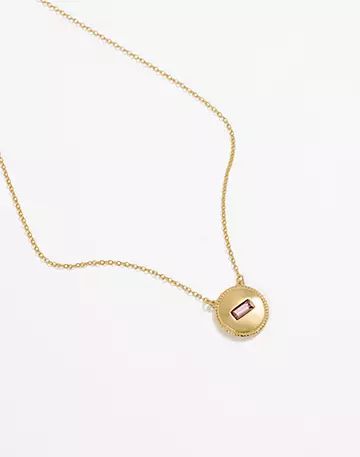 Madewell x Katie Dean Jewelry™ Coin Birthstone Necklace | Madewell