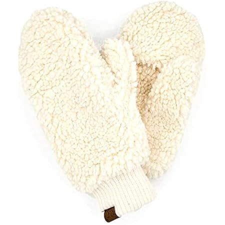 Funky Junque Exclusives Womens Mittens Faux Fur Convertible Fingerless Gloves | Amazon (US)