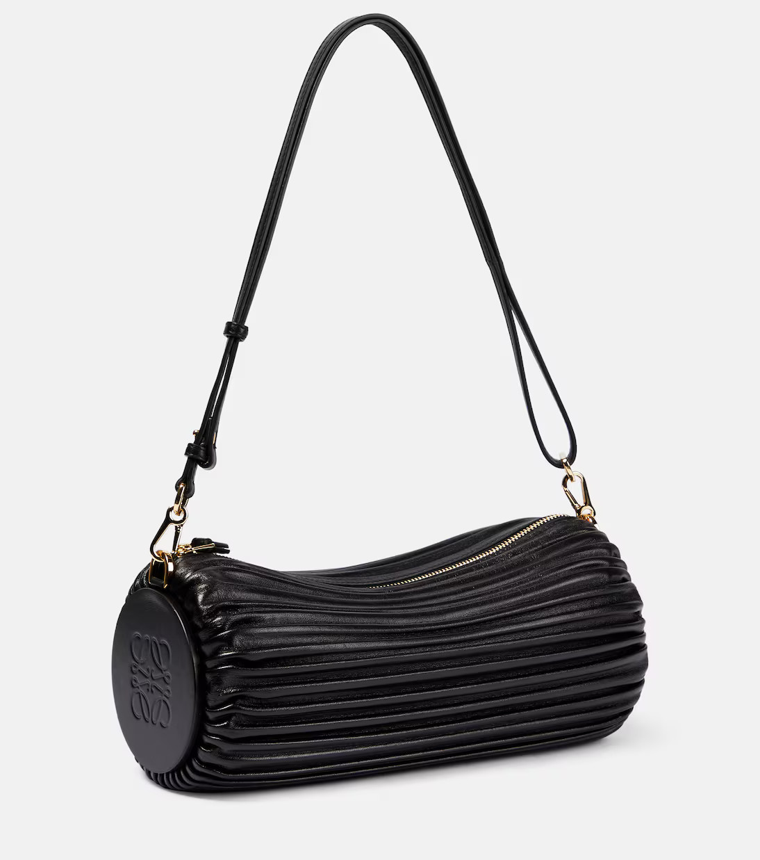 Bracelet pleated leather shoulder bag | Mytheresa (US/CA)