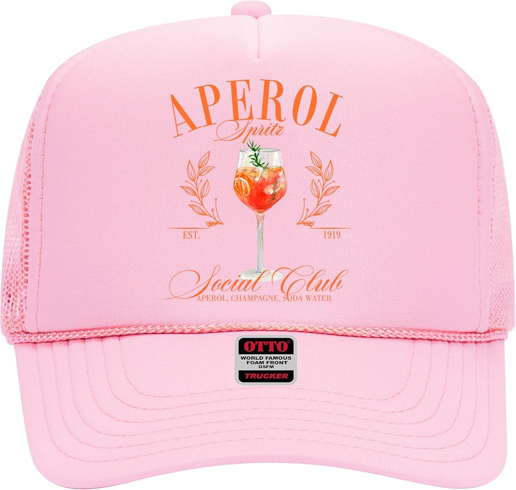 Aperol Spritz Social Club Trucker Hat - Premium Snapback for Men and Women - Margs Tequila Drinki... | Amazon (US)