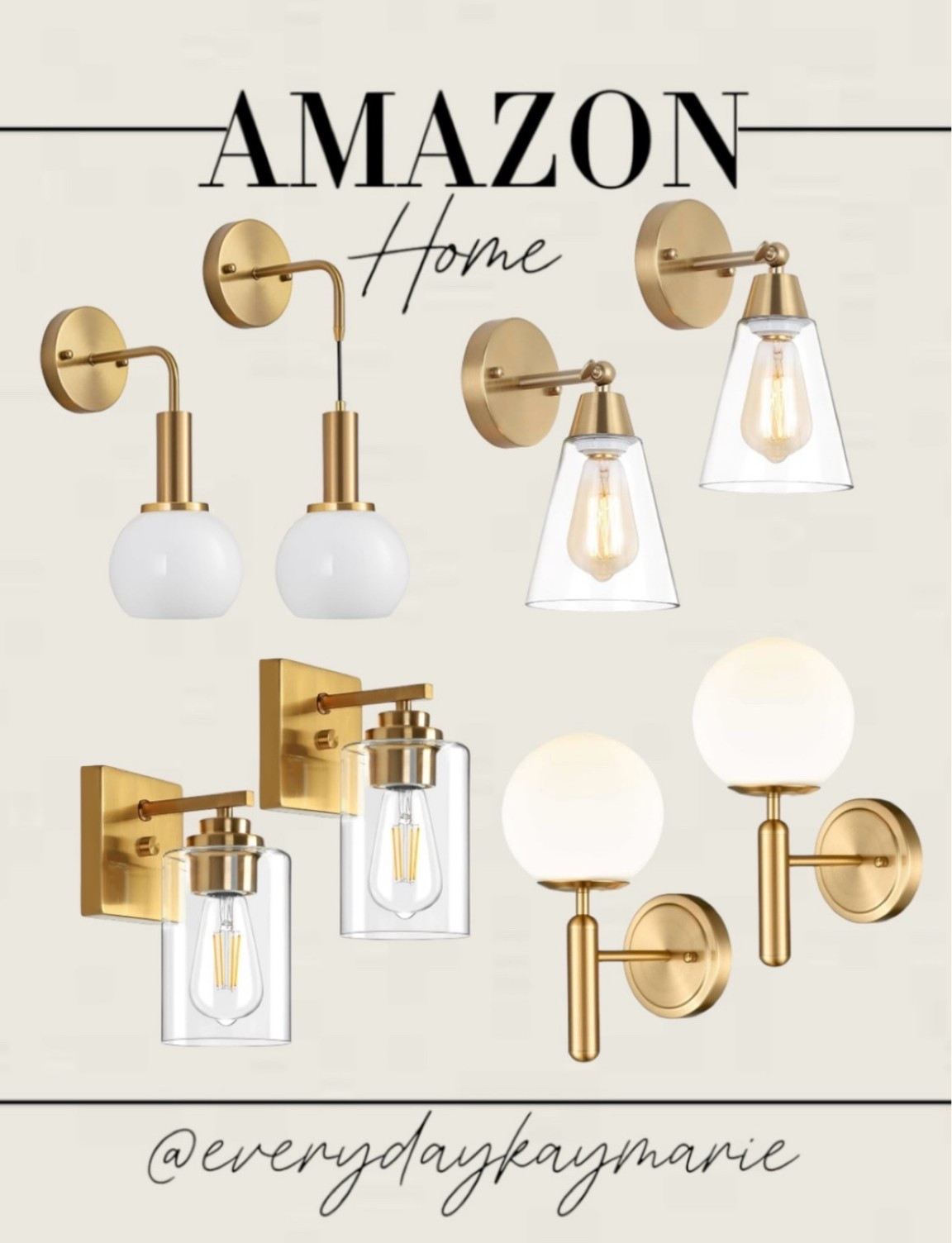 Wall lighting fixtures from Amazon💕 

Homefinds, wall lights, modern home 

#LTKHome #LTKFindsUnder100 #LTKStyleTip