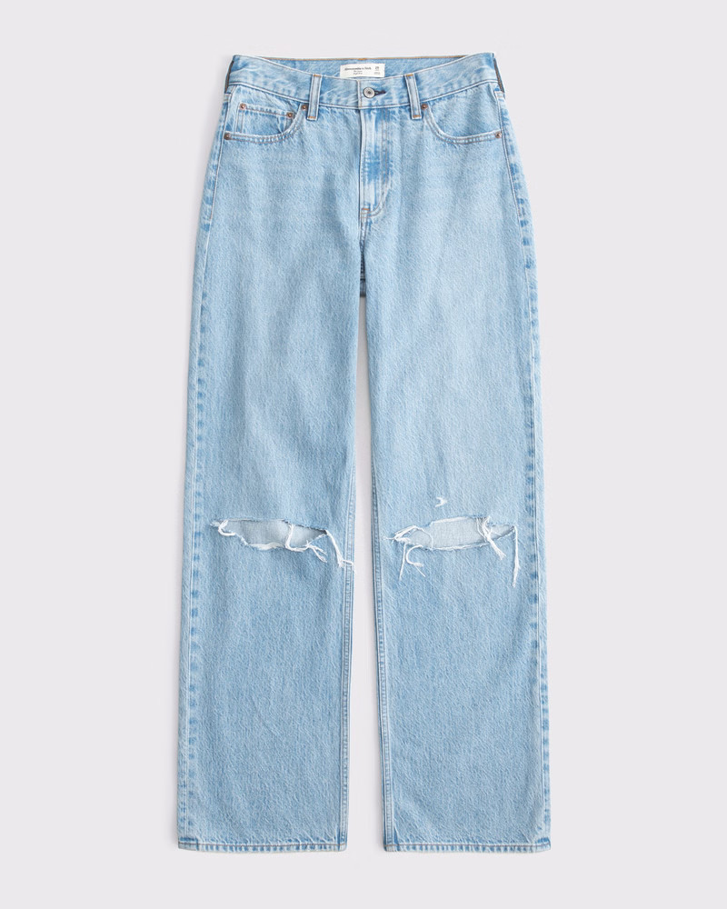 Curve Love High Rise Loose Jean | Abercrombie & Fitch (US)