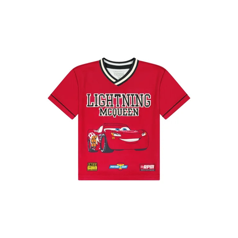 Disney Pixar Cars Toddler Boy Short Sleeve Jersey, Sizes 12 Months-5T | Walmart (US)