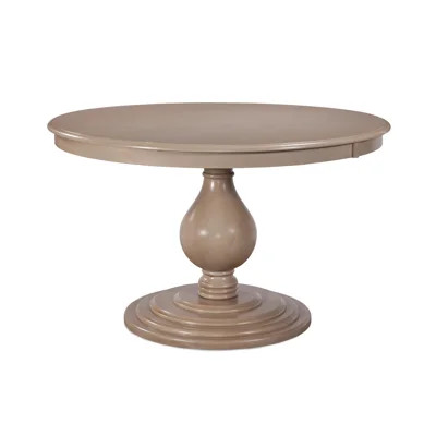 Douglas Rubberwood Solid Wood Pedestal Dining Table | Wayfair North America