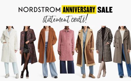 Best statement coats in the Nordstrom Anniversary Sale! 🧥 
.
Fall coats camel coat outerwear tweed coat shearling coat 

#LTKxNSale #LTKsalealert #LTKFind