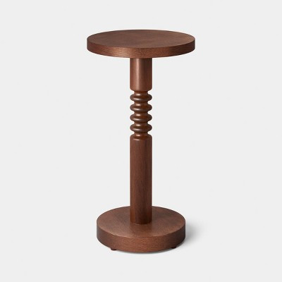 20" Turned Wood Drink Table Brown - Threshold™ | Target