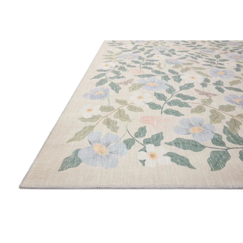 Rifle Paper Co. x Loloi Cotswolds COT-02 Primrose Sand Rug | Wayfair North America