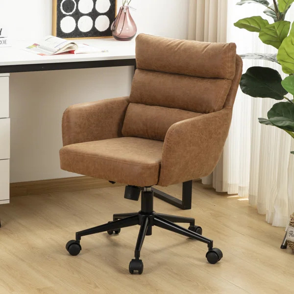 Kopko Swivel Faux Leather Task Chair | Wayfair North America