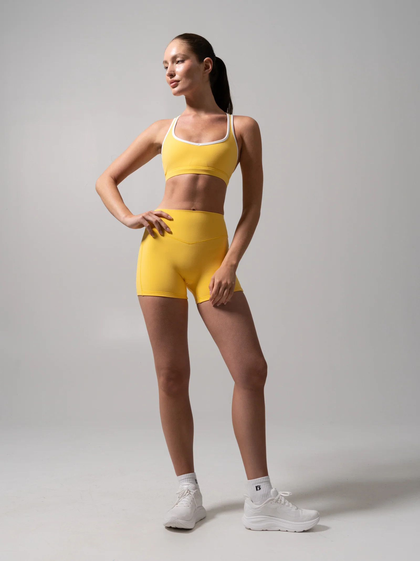 Sweetheart Nubre Sports Bra - Fresh and White | Buffbunny Collection