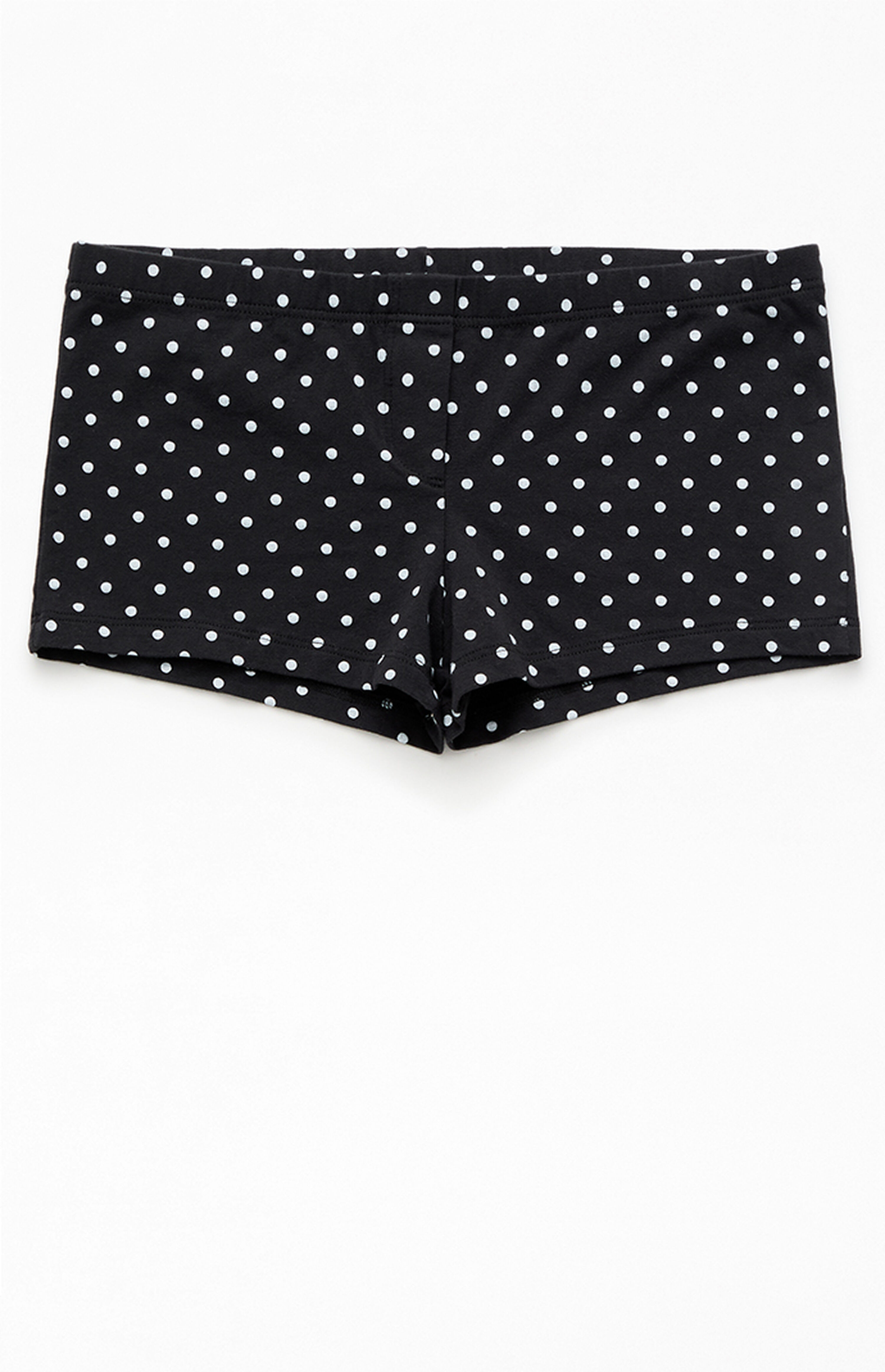 John Galt Black Polka Dot Boxer Shorts | PacSun