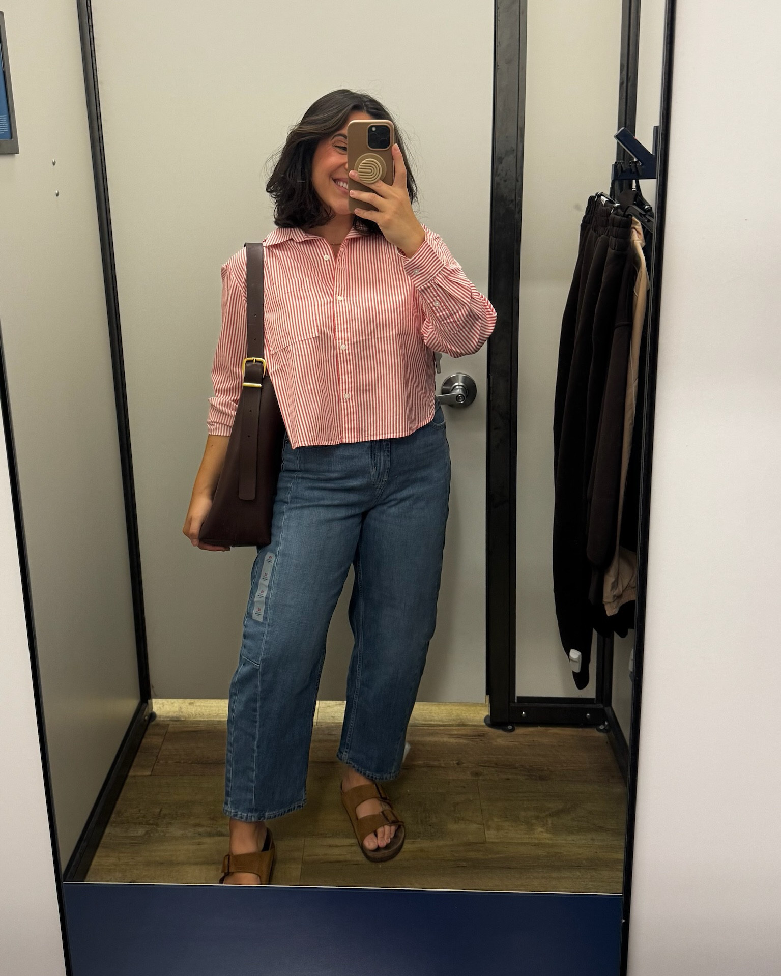 How cute is this summer to fall transitional outfit! The crop on this button up hits at the perfect spot, and the jeans are so flattering I'm impressed. 

Top L 
Jeans size 10

Teacher outfit, summer to fall outfit, business casual, old navy finds, midsize, mom outfit

#LTKSeasonal #LTKStyleTip #LTKFindsUnder50