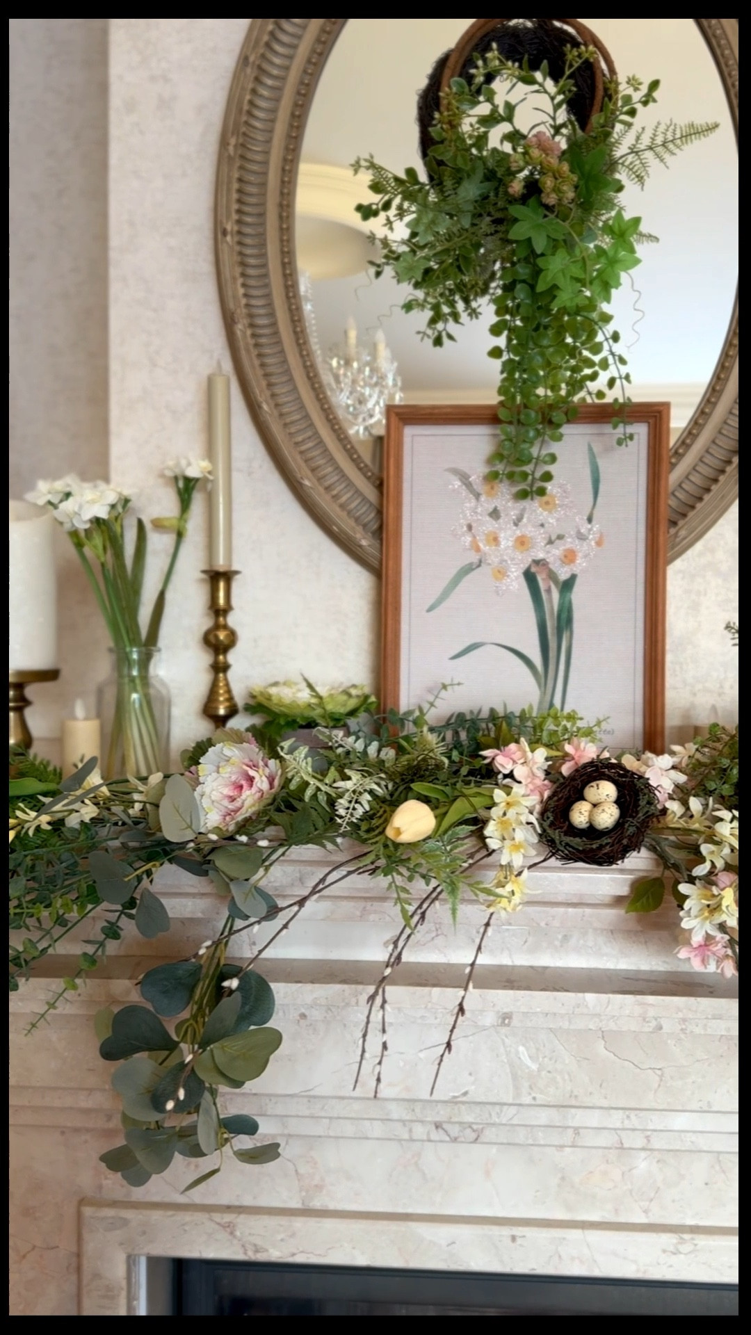 Spring living room mantel, Easter decor, @Etsy vintage decor, @Michaels faux flowers, faux tulips, white bunnies

#LTKSaleAlert #LTKSeasonal #LTKHome