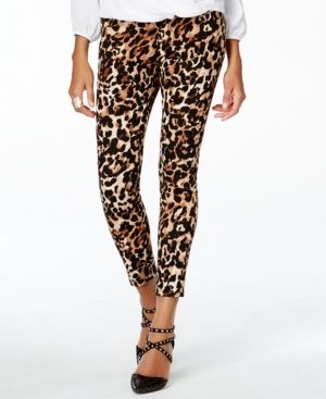 Thalia Sodi Animal-Print Skinny Pants, Only at Macy's | Macys (US)
