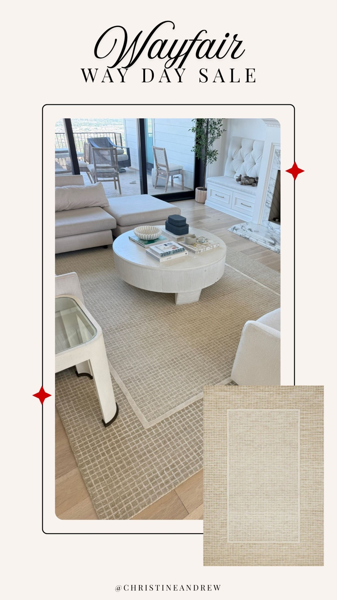 My neutral living room rug is on sale @Wayfair way day sale 

Living room decor, neutral home, neutral rug

#LTKSaleAlert #LTKHome #LTKSeasonal