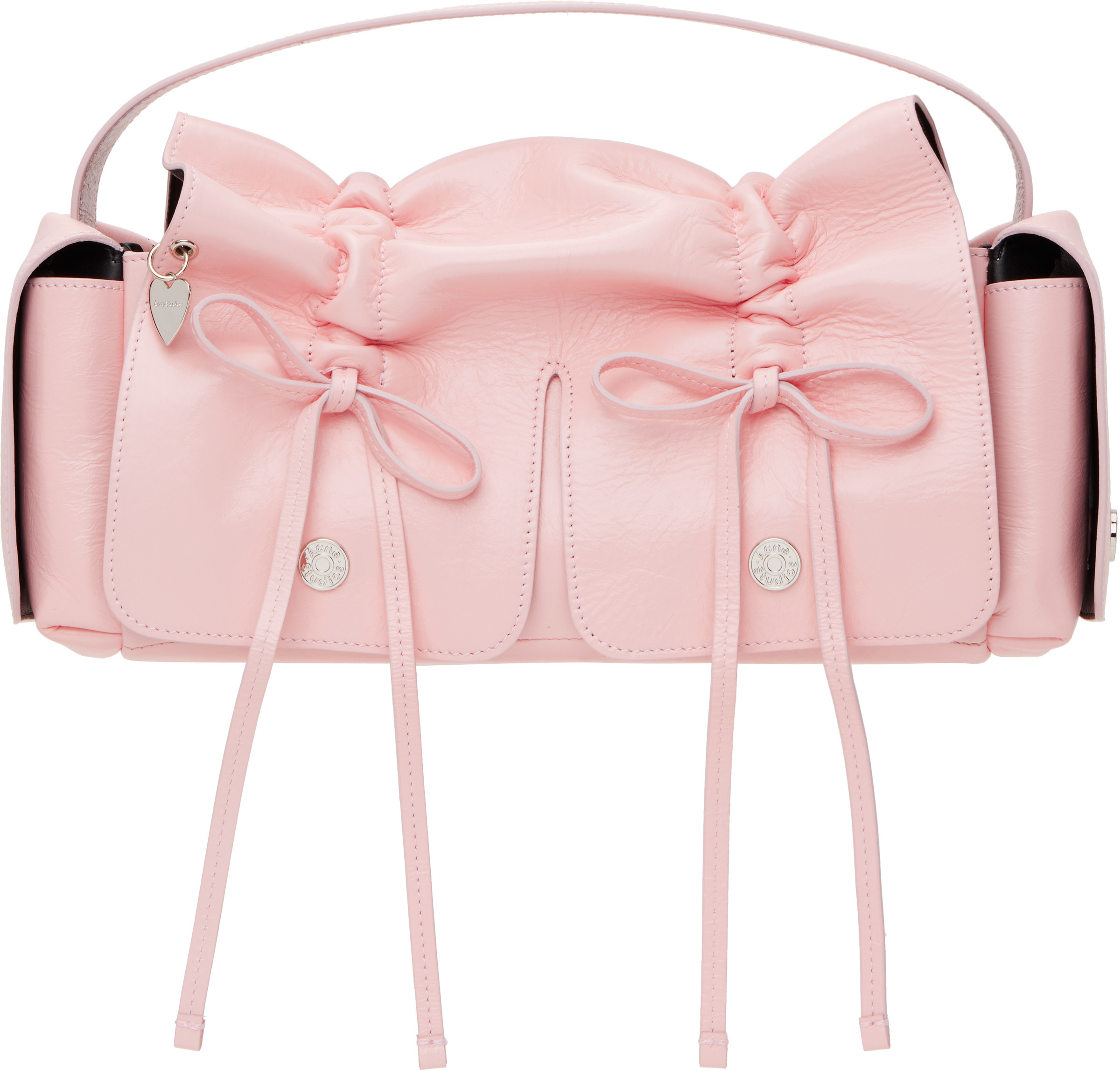 Acne Studios Pink Multipocket Bag | SSENSE