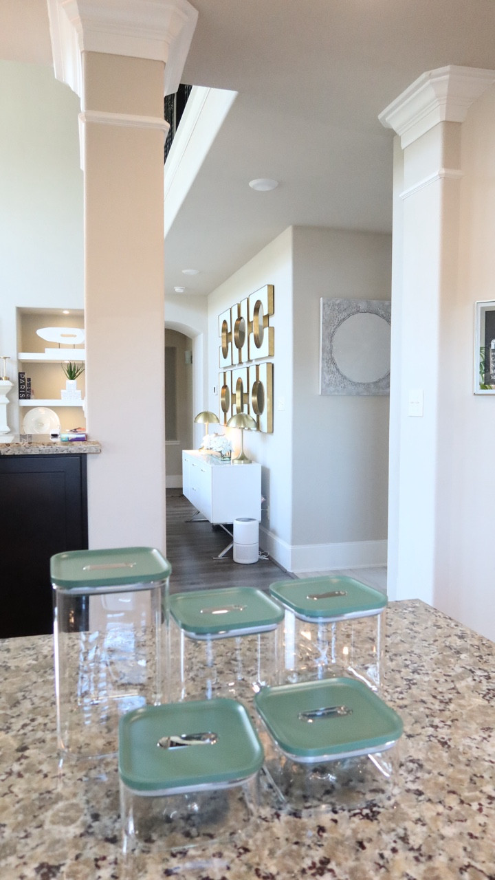 get these glass, stackable, space saving, airtight containers! Use them to store dry goods and more! The lids are available in different colors🥰 #homeorganization 

#LTKActive #LTKSpringSale #LTKHome