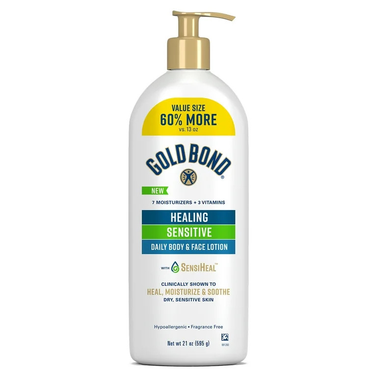 Gold Bond Healing Sensitive Skin Hand and Body Lotion & Cream for Dry, Sensitive Skin, Value Size... | Walmart (US)