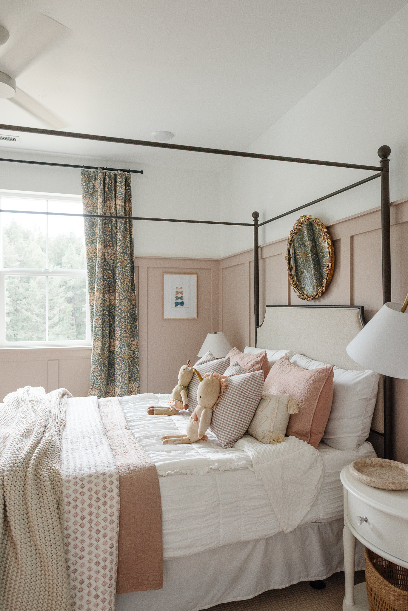 Kate’s room pending the wallpaper addition I’ve been working on💓

Girls bedroom, bedroom inspo, kids bedroom, girly room, canopy bed, kids room ideas, floral drapery, bedding