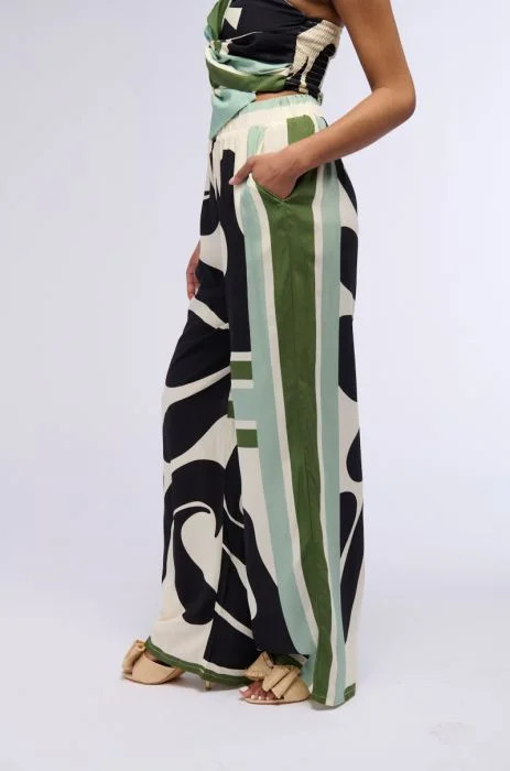 LILAH PRINTED WIDE LEG PANT IN MULTI | AKIRA