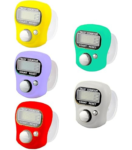 Digital Finger Clicker Counter - 5-Digit LCD Handheld Tally for Lap/Pitch/Knitting/Crochet/People... | Amazon (US)