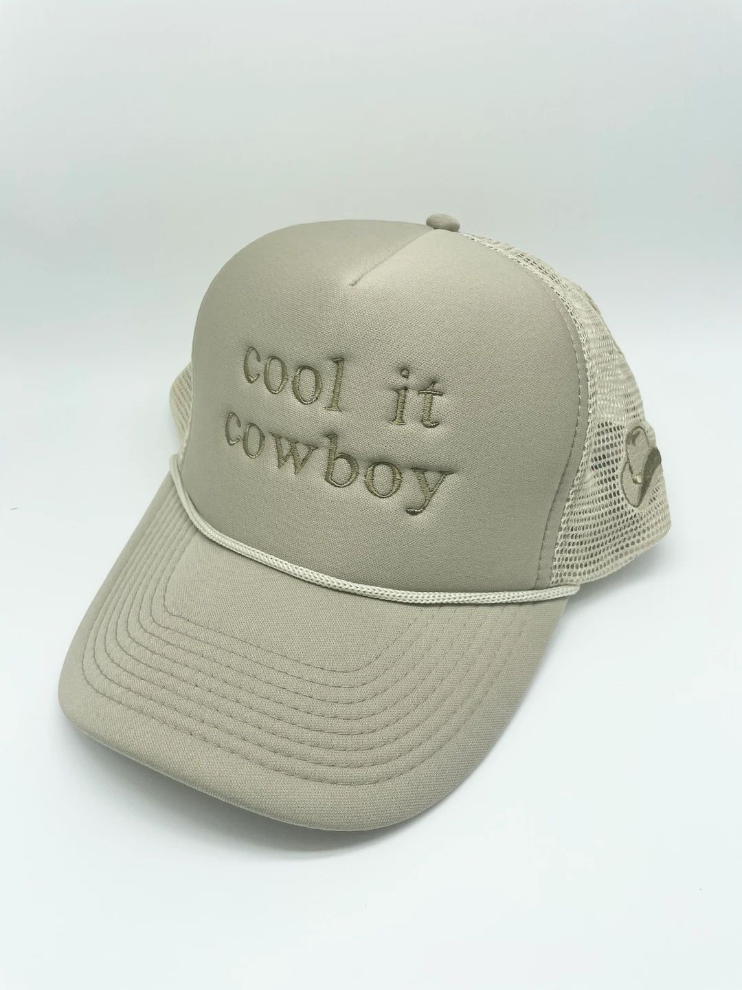 Cool It Cowboy Tan Trucker Hat | Etsy (US)