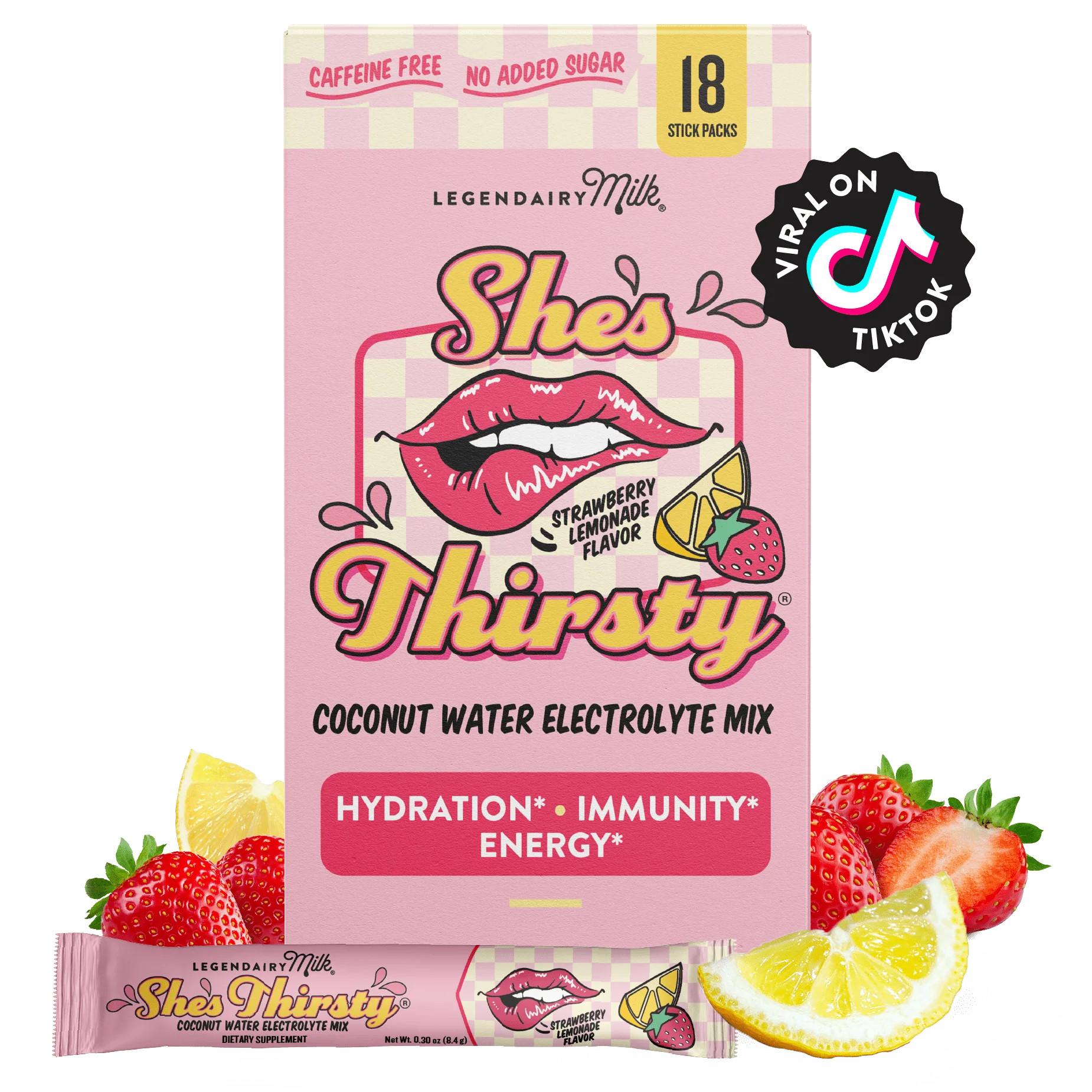 Hydration Support for Breastfeeding Moms | No Sugar Added Electrolyte Mix | Legendairy Milk