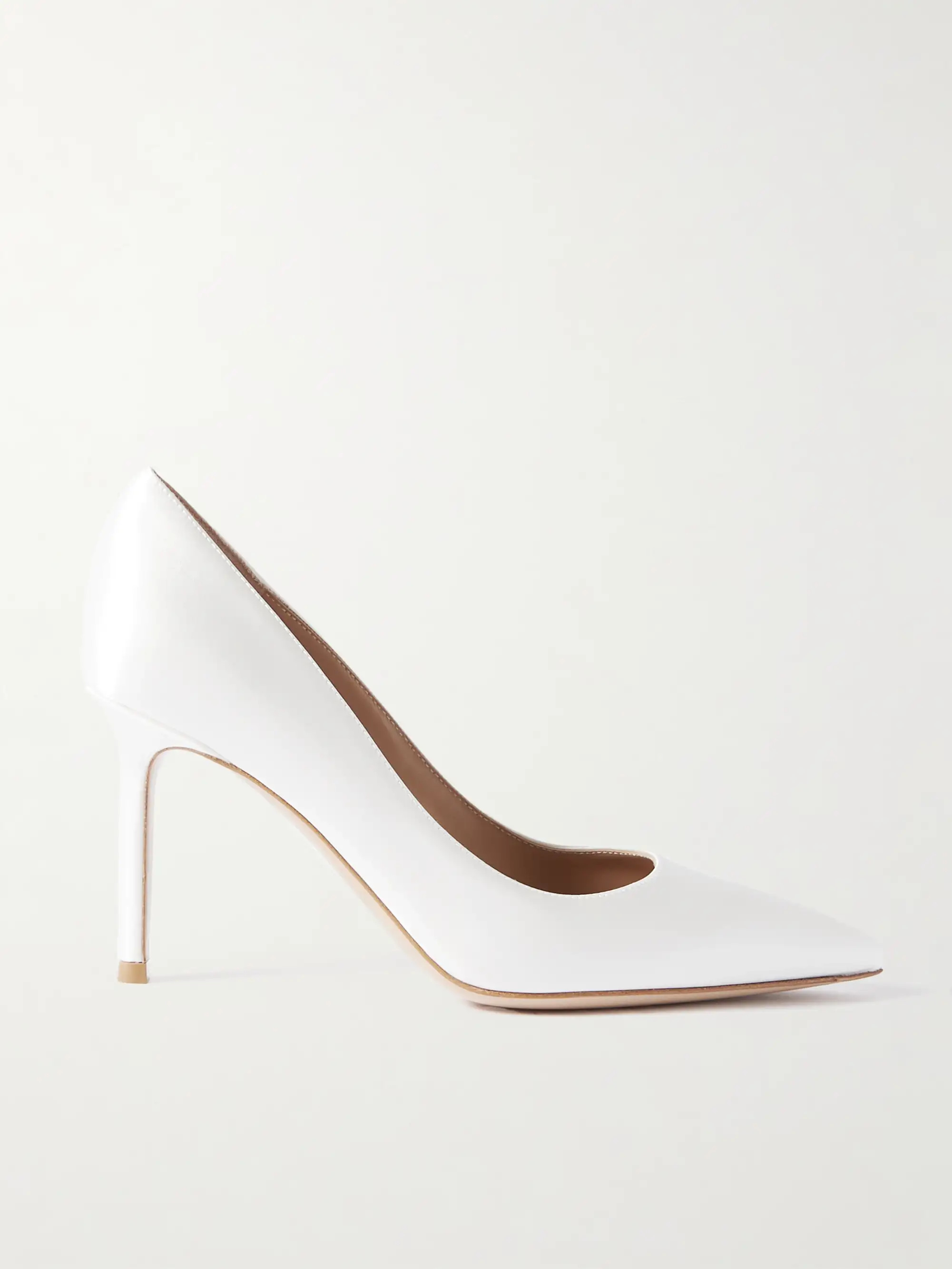 Gianvito 85 satin pumps | NET-A-PORTER (UK & EU)