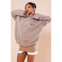 PRETTYLITTLETHING Taupe Studio Washed Sweatshirt | PrettyLittleThing IE