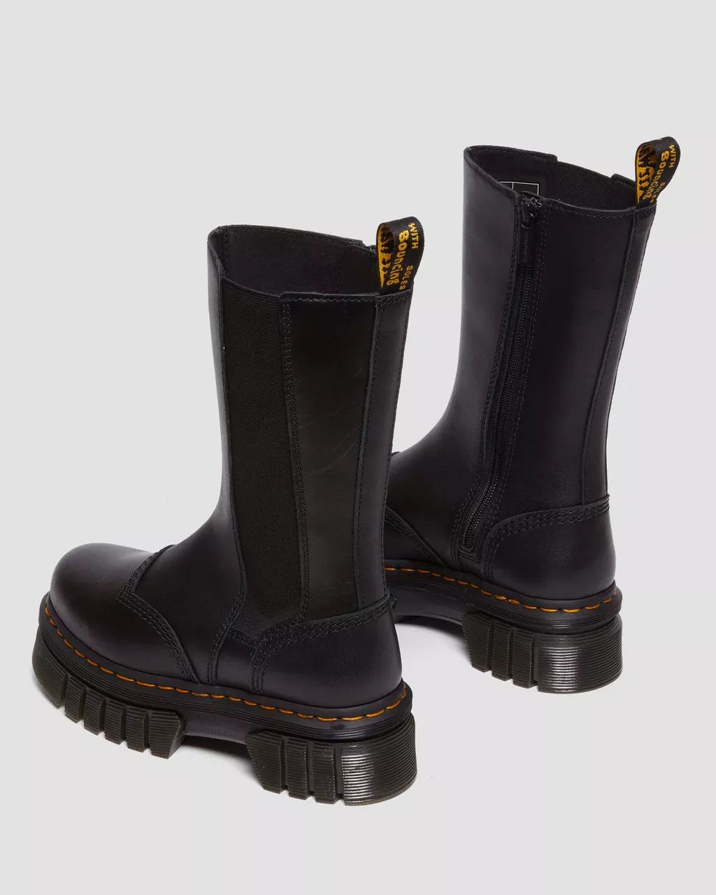 Audrick Tall Nappa Leather Platform Chelsea Boots | Dr. Martens
