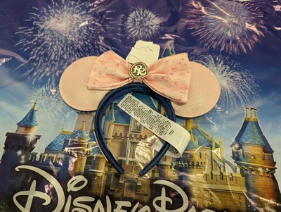 NEW Disney Parks Riviera Resort DVC Loungefly Pink Blue Minnie Ears Headband | eBay AU