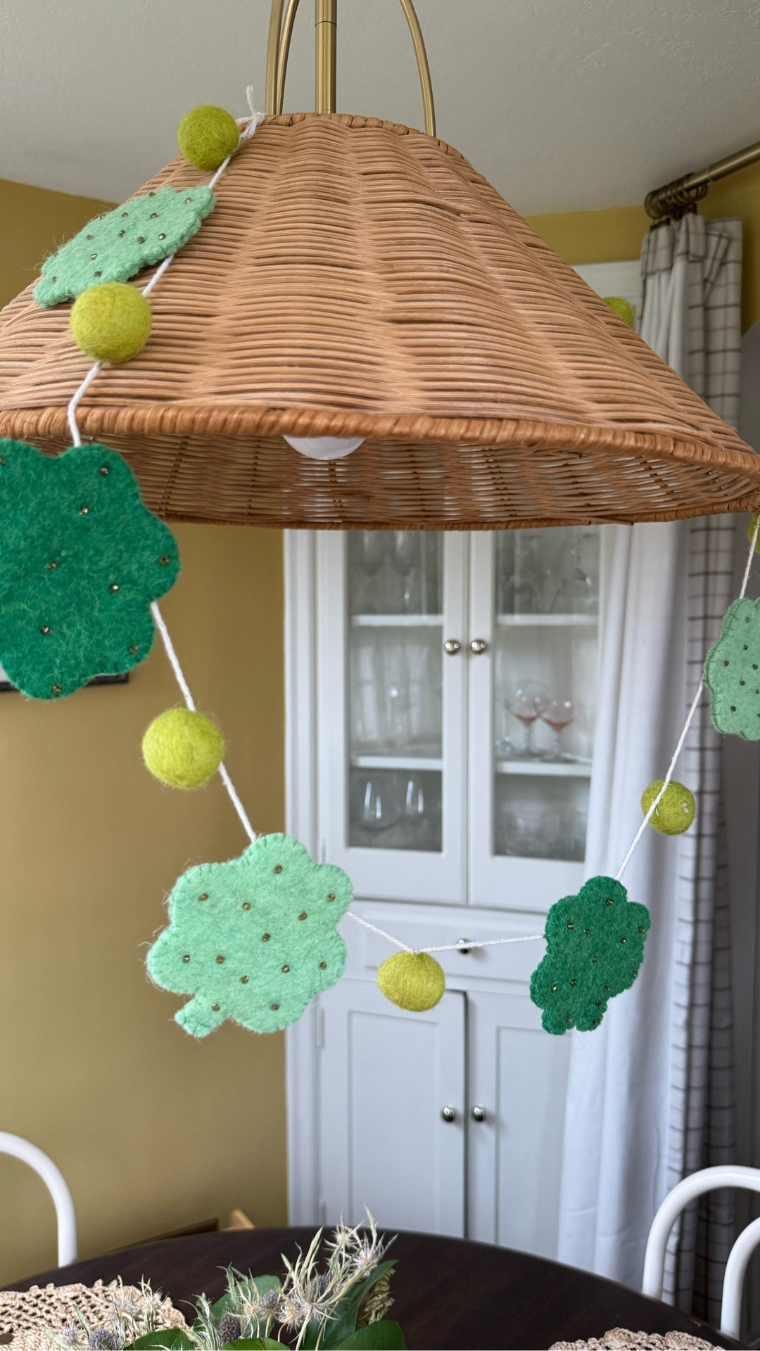 I’m only half kidding. I’ve found more and more as I’ve been a happier person lately… doing small, unnecessary, slightly whimsical things change the energy of my home and therefore me and my family!

Nothing fancy, just a $13 garland and about 30 seconds of work… now when I see it I’m reminded that I can have fun and joy in my basic everyday moments.

Linking this cute one in LTK! 

#LTKHome #LTKSeasonal