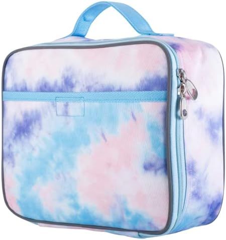 Pink Tie Dye Lunch Box for Girls, Teens, Women, Kids by Fenrici, Insulated Lunch Bag, Soft Sided ... | Amazon (US)