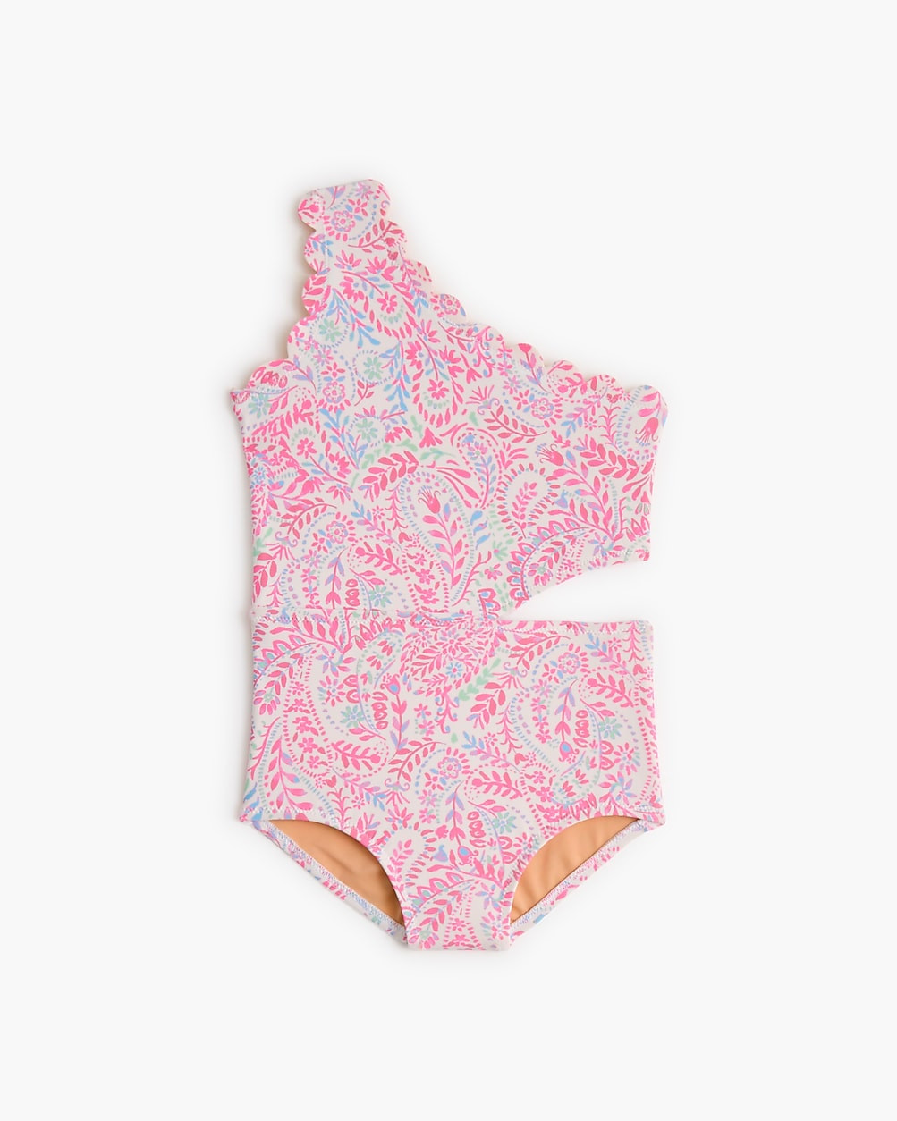 Girls' scalloped one-piece swimsuit | J.Crew Factory