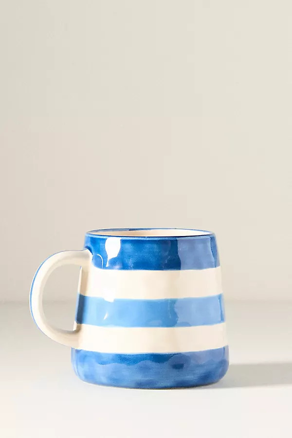 Go Sports! Handpainted Stoneware Mug | Anthropologie (US)
