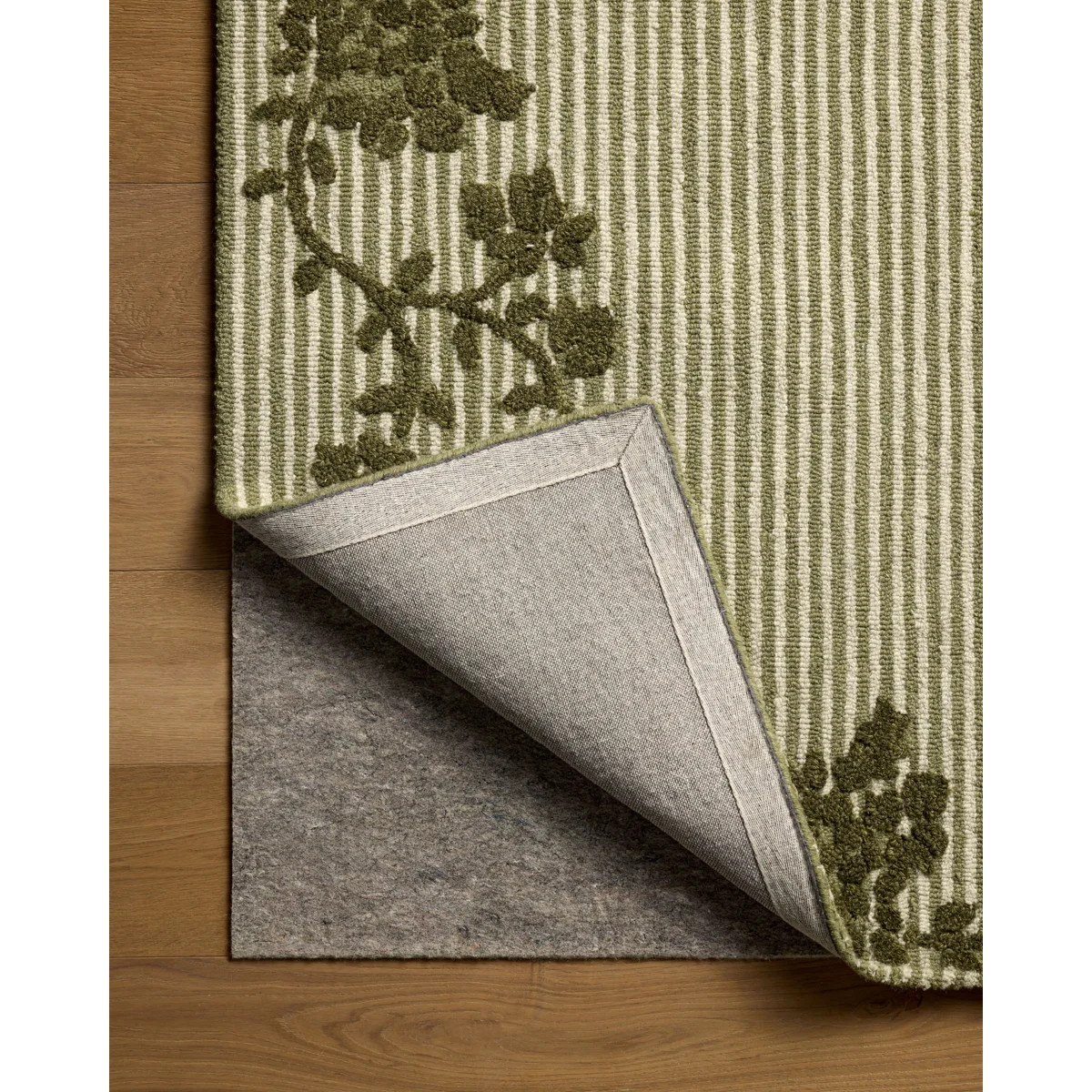 Magnolia Home by Joanna Gaines x Loloi Winslet Olive / Ivory Area Rug | Wayfair North America