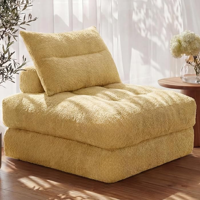 Oversized Folding Sofa Bed, Fold Out Chair Bed with Pillow, Convertible Sleeper Chair for Living ... | Amazon (US)