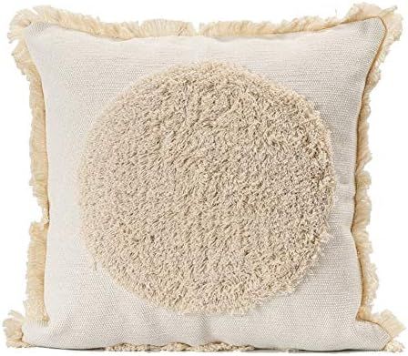 blue page Woven Tufted Decorative Throw Pillow Covers - Bohemian Home Decor Cushion Cover with Fr... | Amazon (US)